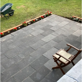 Płytka Kadappa Black Limestone Natural (Bębnowana,szlifowana) 40x60x2-4 cm